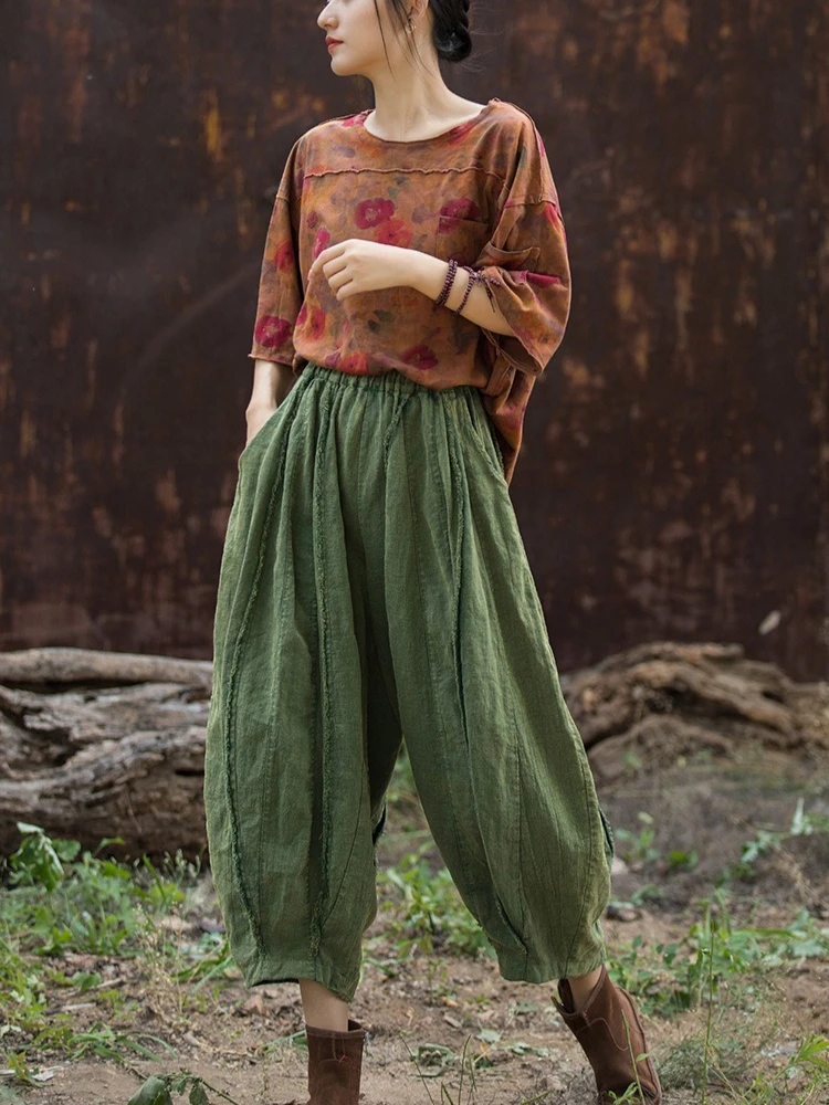 Retro Cotton Linen Lantern Pants Spring Summer Women Loose Harem Pant Original Design Harajuku Y2k Trousers Mujer Pants
Retro Cotton Linen Lantern Pants Spring Summer Women Loose Harem Pant Original Design Harajuku Y2k Trousers Mujer Pants