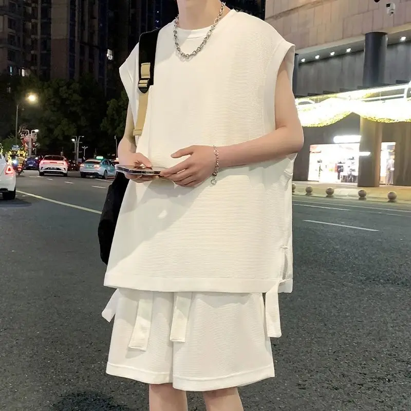 Mens Sleeveless Tank Top And Shorts Set Casual Summer Outfit
Mens Sleeveless Tank Top And Shorts Set Casual Summer Outfit