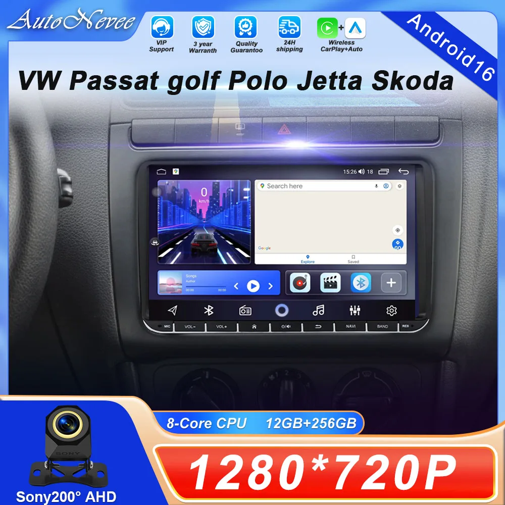 For VW Passat golf Polo Jetta Skoda Stereo Radio Wireless Multimedia Car NO 2Din Carplay Auto CPU Head unit Dash Cam WIFI 5G
For VW Passat golf Polo Jetta Skoda Stereo Radio Wireless Multimedia Car NO 2Din Carplay Auto CPU Head unit Dash Cam WIFI 5G