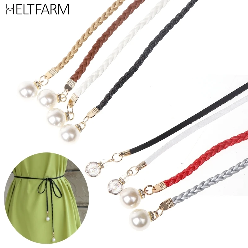 Retro PU Braided Pearl Belt Waist Chain Versatile Women Leather Rope Waistband Waist Rope Jeans Dresses Clothing Accessories
Retro PU Braided Pearl Belt Waist Chain Versatile Women Leather Rope Waistband Waist Rope Jeans Dresses Clothing Accessories