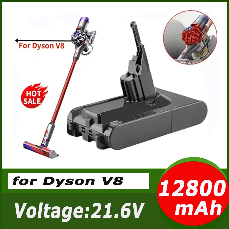 For Dyson V8 2026 New Product 12800mAh 21.6V Battery Replacement, For Dyson V8 Vacuum Portable Vacuum Cleaner Battery
For Dyson V8 2026 New Product 12800mAh 21.6V Battery Replacement, For Dyson V8 Vacuum Portable Vacuum Cleaner Battery