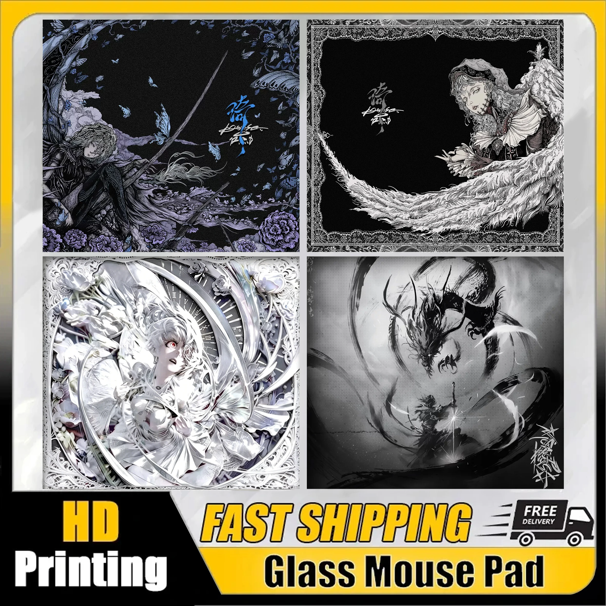 Gothic Retro Black Girl Glass Mousepad Art Toughened Glass Desk Mat Mouse Pad Carpet Table HD Pc Mats Custom Gaming Accessories
Gothic Retro Black Girl Glass Mousepad Art Toughened Glass Desk Mat Mouse Pad Carpet Table HD Pc Mats Custom Gaming Accessories