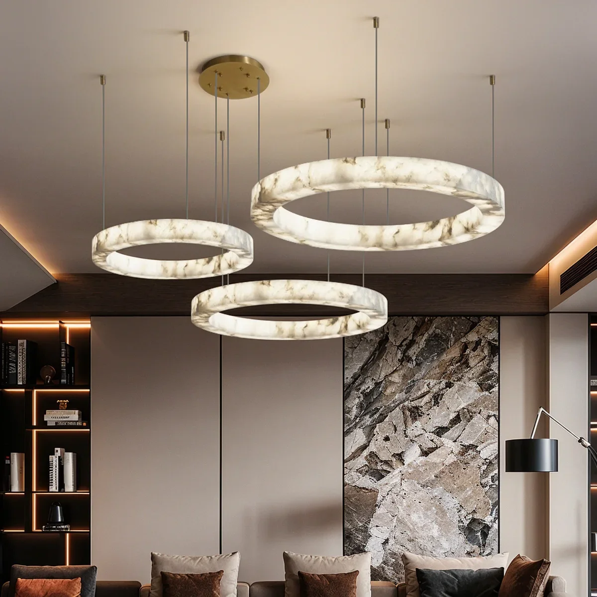Modern Imitation Marble Pendant Light Resin Decor Lamps for Living Dining Room Bedroom Hotel Faux Marble LED Hanging Lighting
Modern Imitation Marble Pendant Light Resin Decor Lamps for Living Dining Room Bedroom Hotel Faux Marble LED Hanging Lighting