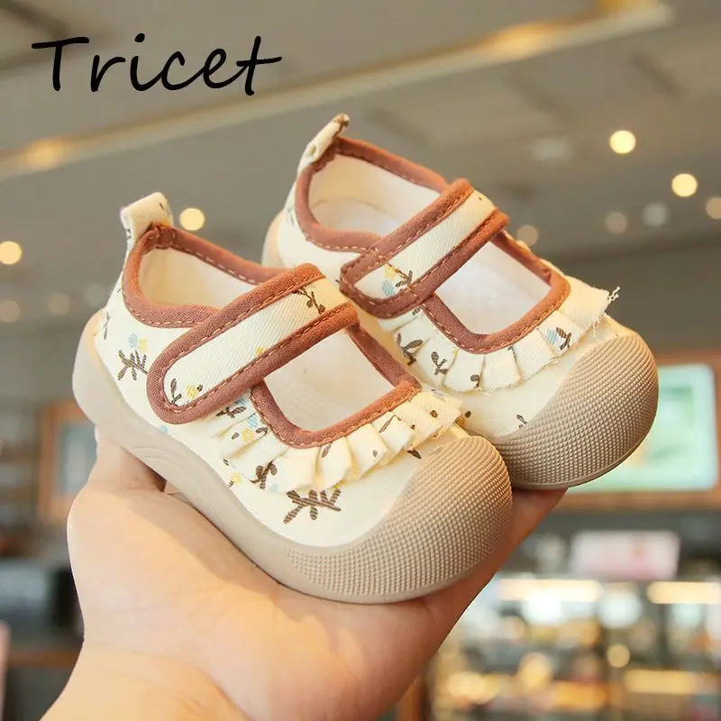 New Flowers Printed Baby Girls Casual Shoes Ruffles Hook Loop Toddler Kids Canvas Shoes Shallow Non Slip Children Sneakers
New Flowers Printed Baby Girls Casual Shoes Ruffles Hook Loop Toddler Kids Canvas Shoes Shallow Non Slip Children Sneakers