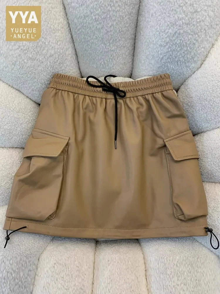 Women Streetwear Pockets Elastic Waist A Line Mini Slim Fit Soft Real s Casual Genuine Leather Skirt Colors
Women Streetwear Pockets Elastic Waist A Line Mini Slim Fit Soft Real s Casual Genuine Leather Skirt Colors