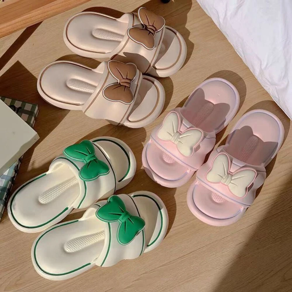 Fashion Wave Bowknot Flats Slippers Soft Sole PVC Slides Sandals Beachwear Shoes Anti Slip Slippers Women Beachwear
Fashion Wave Bowknot Flats Slippers Soft Sole PVC Slides Sandals Beachwear Shoes Anti Slip Slippers Women Beachwear
