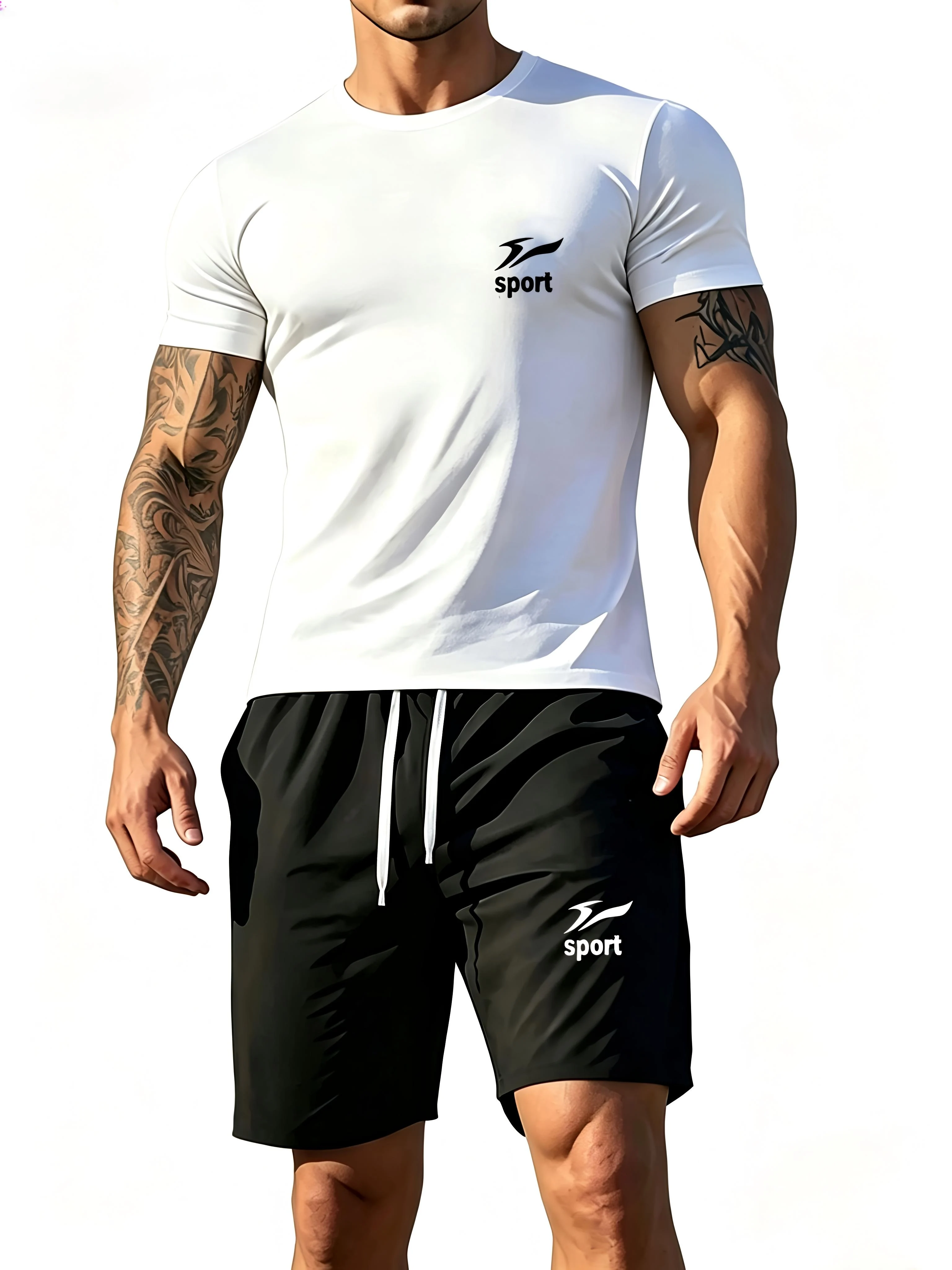2026 Summer New Fashionable Printed Trendy Leisure Sports Set Mesh Men's Set T-shirt Set Two Piece Set
2026 Summer New Fashionable Printed Trendy Leisure Sports Set Mesh Men's Set T-shirt Set Two Piece Set