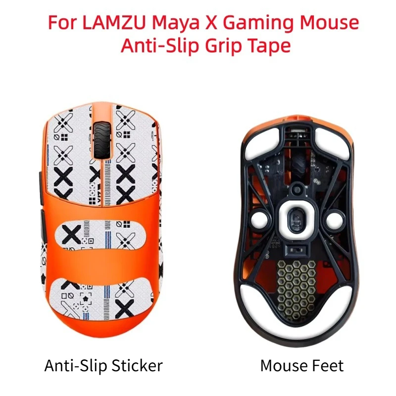For LAMZU Maya X Gaming Mouse, Anti-slip Grip Tape & Skate, Sweat Resistant E-Sports Gaming Sticker
For LAMZU Maya X Gaming Mouse, Anti-slip Grip Tape & Skate, Sweat Resistant E-Sports Gaming Sticker