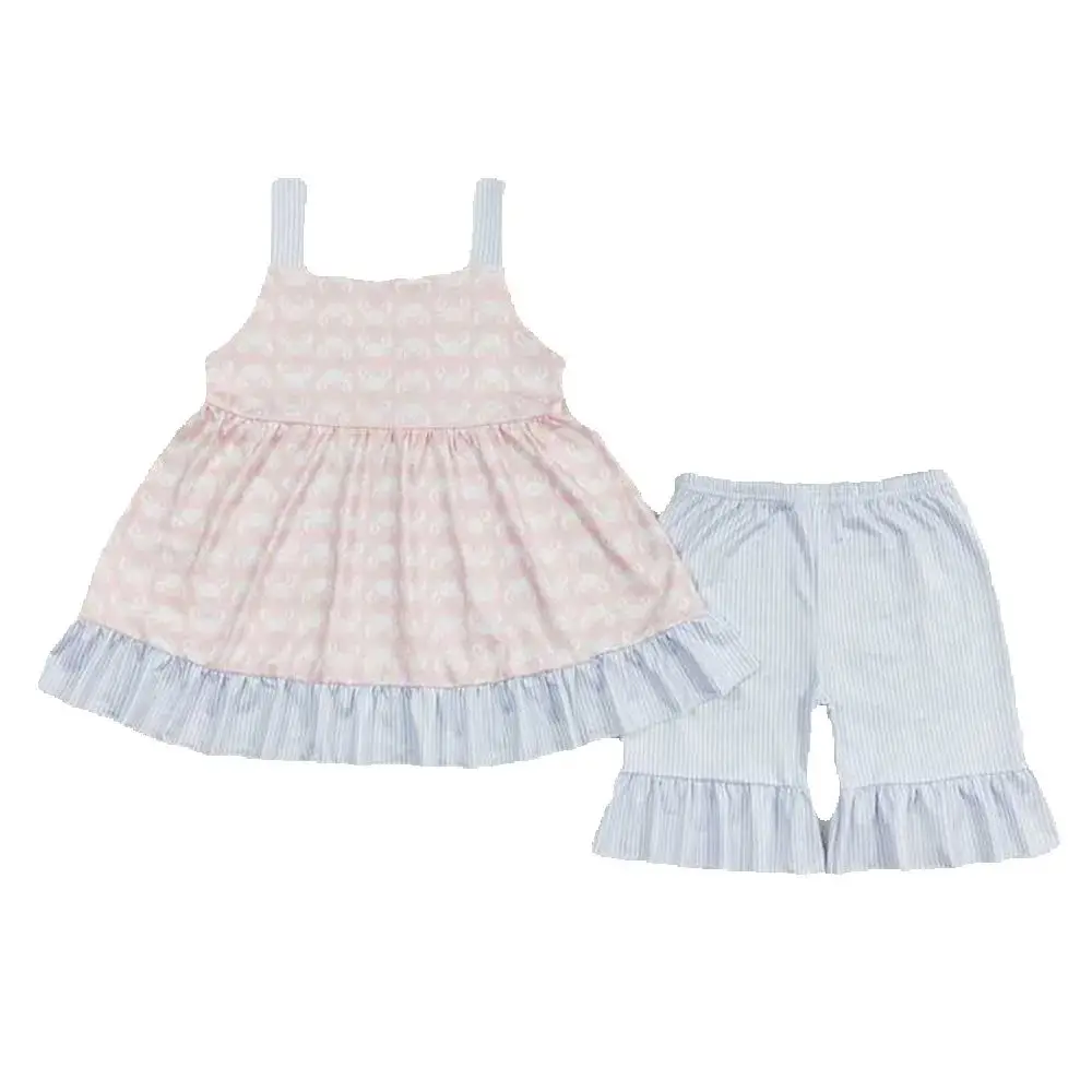 Baby Girls Crab Themed Clothing Set with Straps Tunic Top And Ruffle Shorts for Infants
Baby Girls Crab Themed Clothing Set with Straps Tunic Top And Ruffle Shorts for Infants