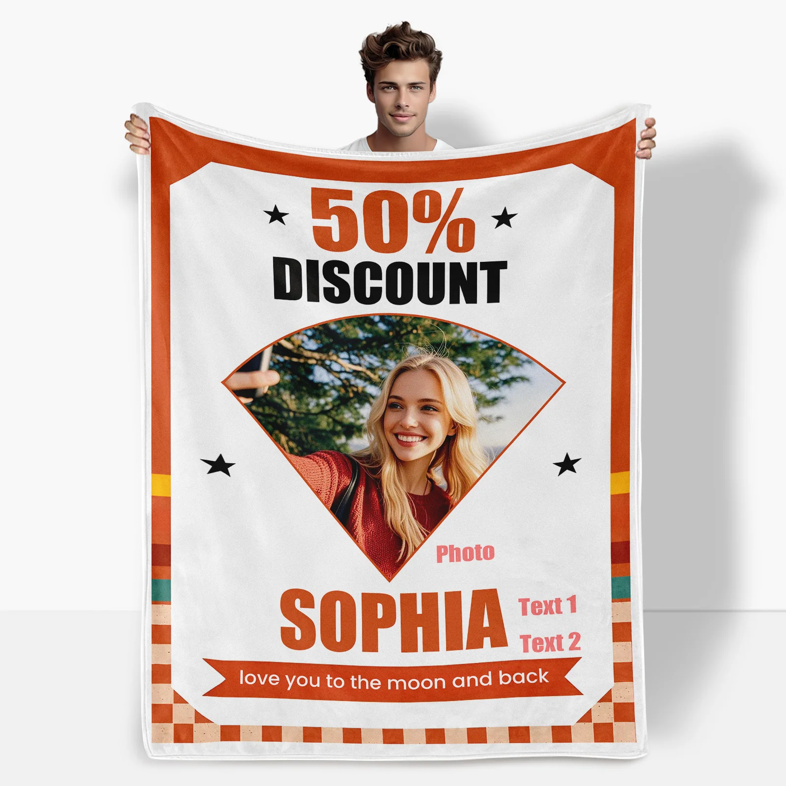 Custom Photo Blanket Personalized Design Creative Gift Idea Unique Plush Throw For Warmth
Custom Photo Blanket Personalized Design Creative Gift Idea Unique Plush Throw For Warmth