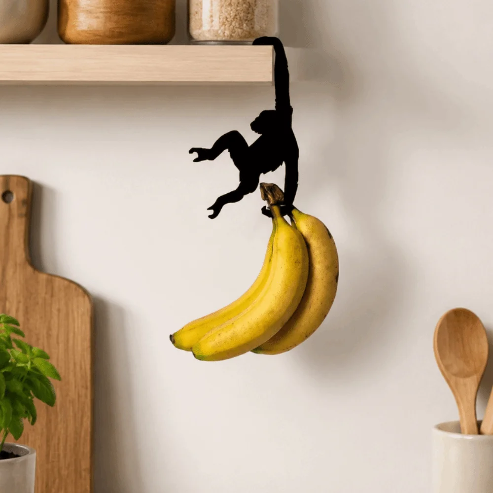 Monkey Shaped Wall Decoration Hook Wooden Creative Key Hanger Punch-free Storage Rack Banana Balance Hook Living Room
Monkey Shaped Wall Decoration Hook Wooden Creative Key Hanger Punch-free Storage Rack Banana Balance Hook Living Room