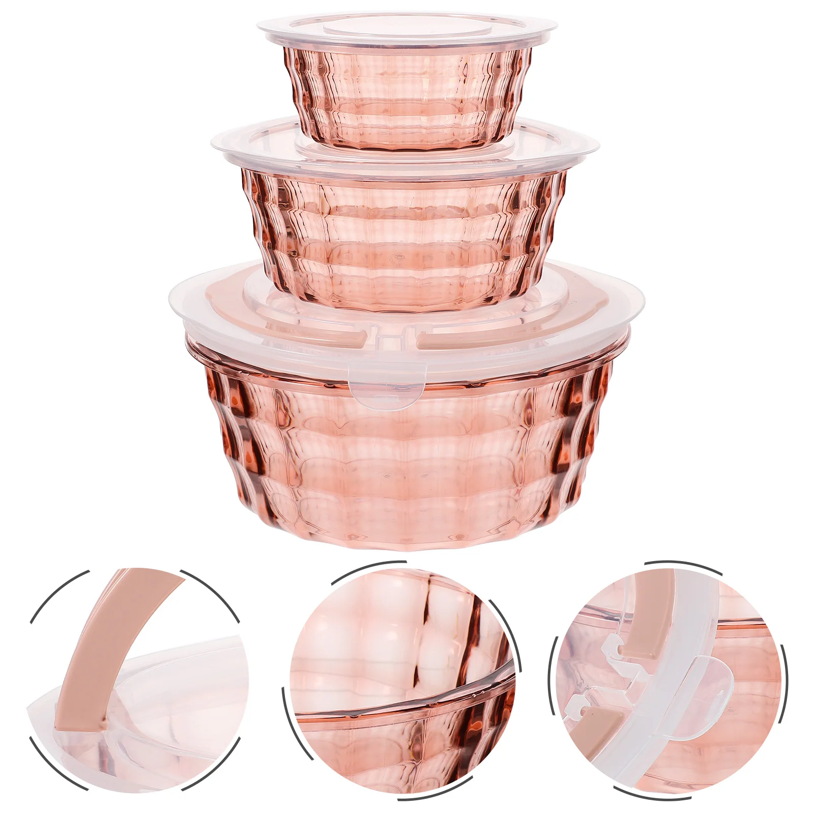 3 Pcs Fresh Box Bento Fruit Container Kitchen Food Storage Salad for Refrigerator Seal Portable Containers Bins Picnic
3 Pcs Fresh Box Bento Fruit Container Kitchen Food Storage Salad for Refrigerator Seal Portable Containers Bins Picnic