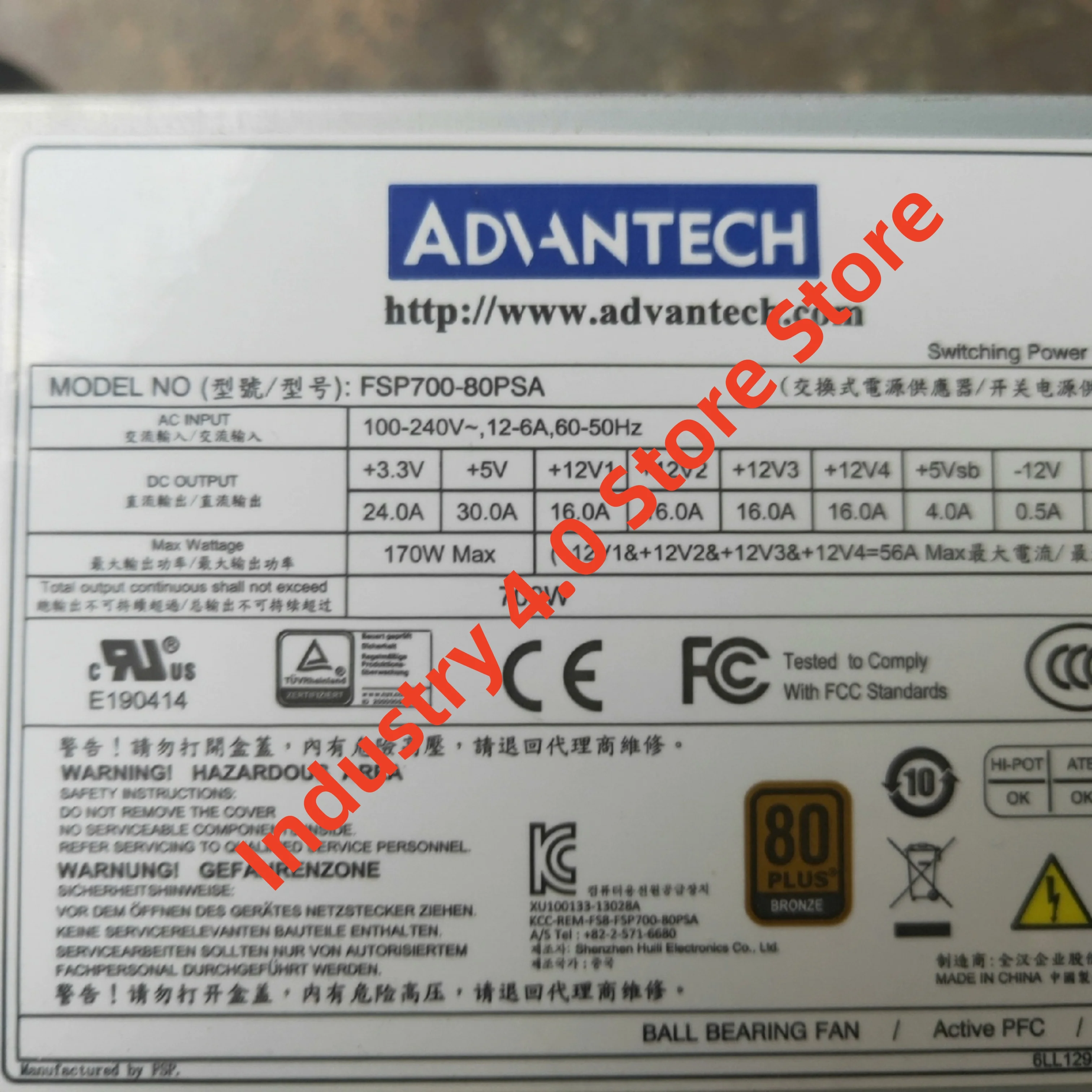 FSP700-80PSA FSP750-50ABA Industrial control computer power supply new in box
FSP700-80PSA FSP750-50ABA Industrial control computer power supply new in box