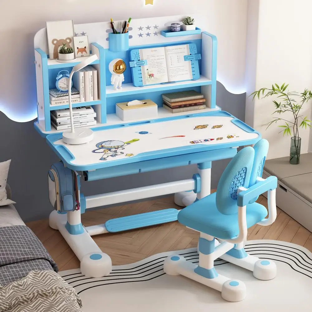 Blue Children's Study Desk, Desk, Household Desk, Writing Homework, Desk And Chair Combination Set, Boys Primary School Students
Blue Children's Study Desk, Desk, Household Desk, Writing Homework, Desk And Chair Combination Set, Boys Primary School Students