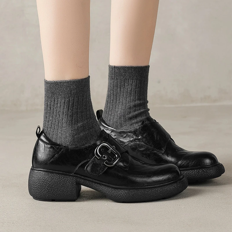 Heeled Women Loafers Shoes Fashion Chunky Leather Shoes 2026 Spring Casual Sport Sneaker Walking Office Comfort Zapatos Mujer
Heeled Women Loafers Shoes Fashion Chunky Leather Shoes 2026 Spring Casual Sport Sneaker Walking Office Comfort Zapatos Mujer