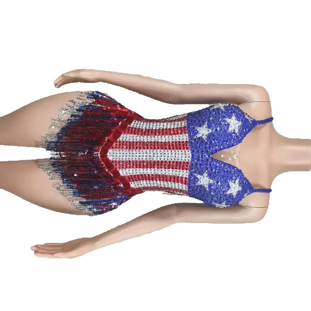 Rhinestones Tassel Bodysuit Women Sexy Performance Dance Costume Singer Dancer Leotard Show Stage Wear
Rhinestones Tassel Bodysuit Women Sexy Performance Dance Costume Singer Dancer Leotard Show Stage Wear