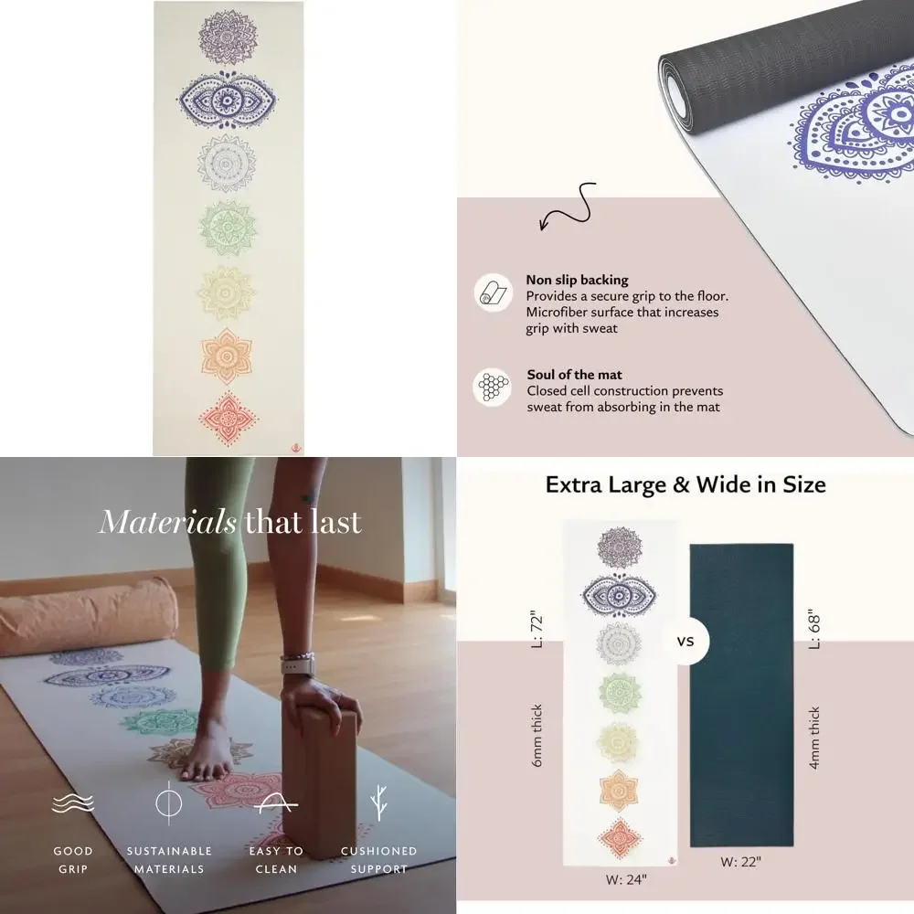 Экологичный коврик для йоги TPE для обычной и горячей йоги, художественный дизайн, качество премиум-класса, нескользящий, нетоксичный, подходит для пилатеса
Экологичный коврик для йоги TPE для обычной и горячей йоги, художественный дизайн, качество премиум-класса, нескользящий, нетоксичный, подходит для пилатеса