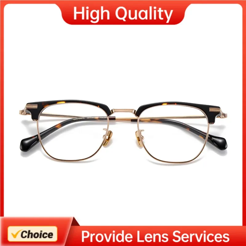 TITANIUM Glasses Frame 1905 G.M.S Gozaemon Design Men Women GMS-639TS Full Eyebrow for Reading Prescription Myopia Lense Custom
TITANIUM Glasses Frame 1905 G.M.S Gozaemon Design Men Women GMS-639TS Full Eyebrow for Reading Prescription Myopia Lense Custom