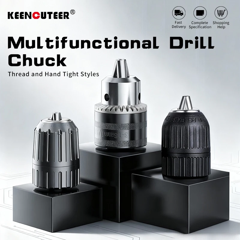 1.5-13MM Drill Chuck Metal Heavy Duty Thread Quick Change Adapter Self Tighten For Impact Wrench Conversion 1/2-20 UNF
1.5-13MM Drill Chuck Metal Heavy Duty Thread Quick Change Adapter Self Tighten For Impact Wrench Conversion 1/2-20 UNF