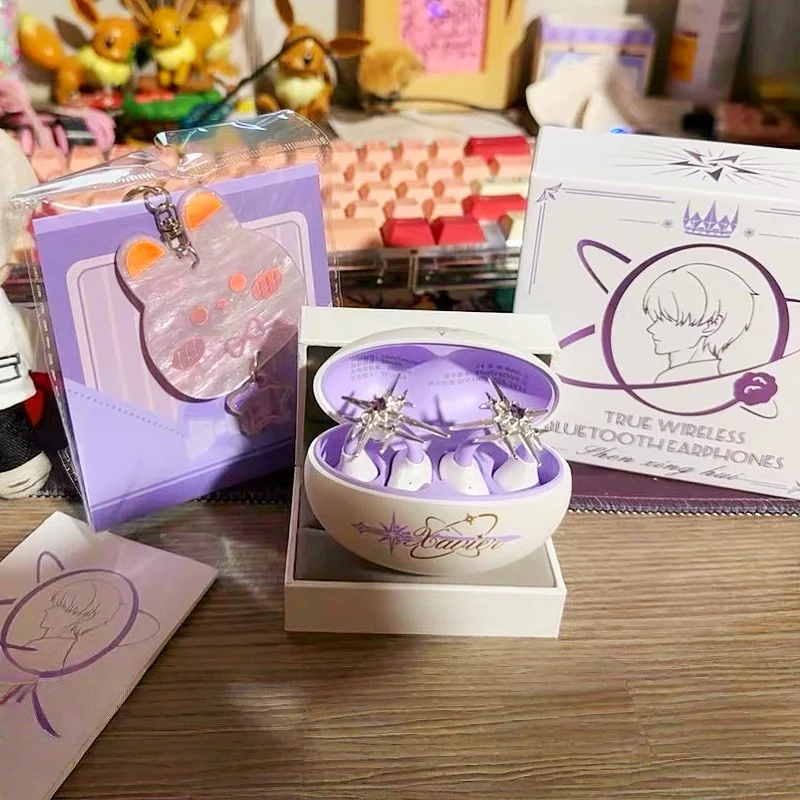 Fanfan Market True Wireless Bluetooth Earphones Ear Clip 2026 New Style Raven Design Otome Game Sylus Anime Merchandise
Fanfan Market True Wireless Bluetooth Earphones Ear Clip 2026 New Style Raven Design Otome Game Sylus Anime Merchandise