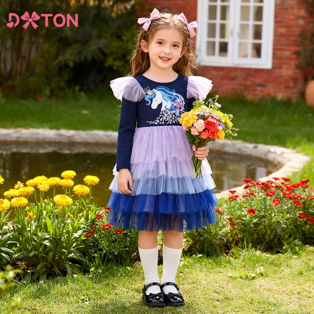 DXTON Princess Dress For Girls Winter Children's Clothing Unicorn Snowflake Kids Birthday Gift 5 Layer Cake Holiday Girls Dress
DXTON Princess Dress For Girls Winter Children's Clothing Unicorn Snowflake Kids Birthday Gift 5 Layer Cake Holiday Girls Dress