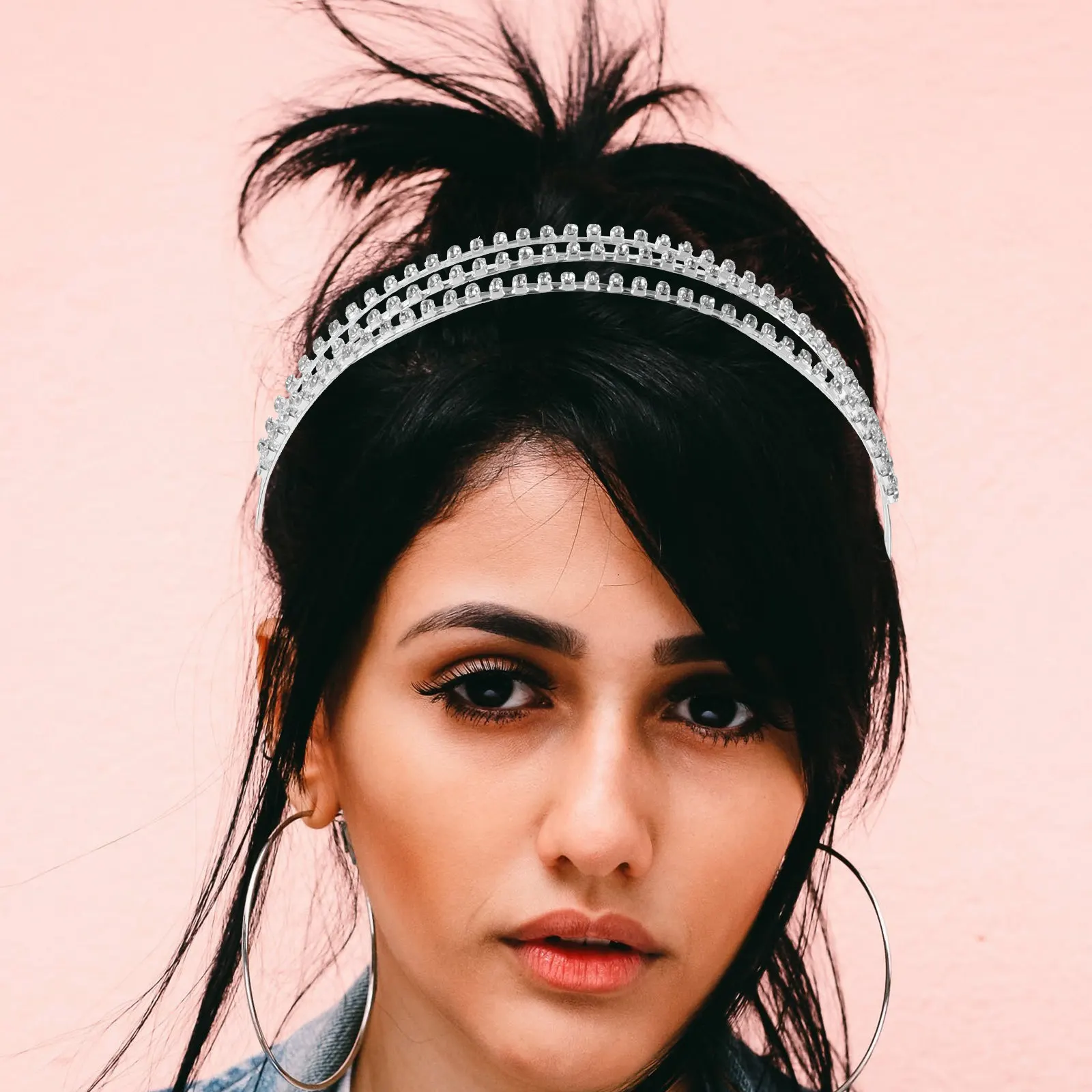 1 шт. Элегантный легкий ободок для волос со стразами для женщин: для свадьбы, выпускного, вечеринки, юбилея, повседневной носки
1 шт. Элегантный легкий ободок для волос со стразами для женщин: для свадьбы, выпускного, вечеринки, юбилея, повседневной носки