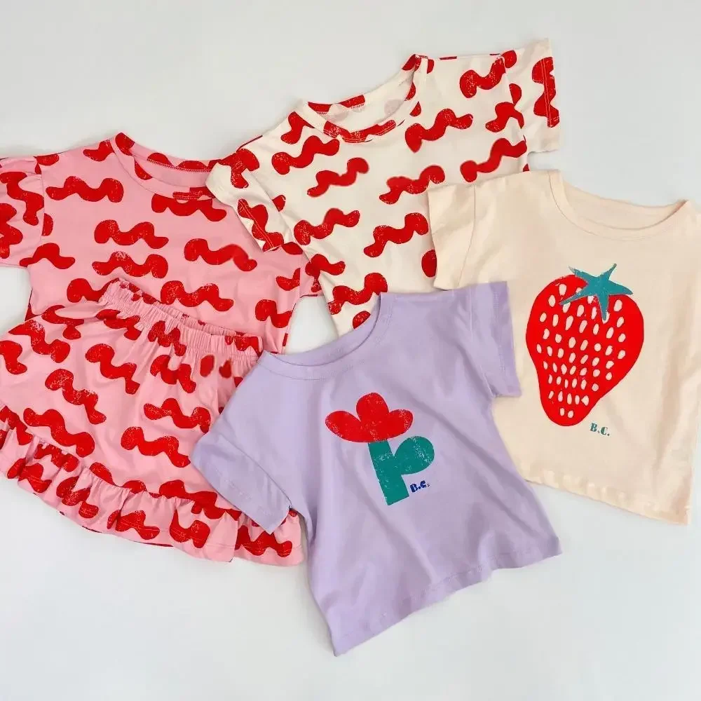 2025 INS Summer Korean Style Children's T-shirt Boys and Girls' Casual Cartoon Fun Print Short Sleeve Top Children Clothing
2025 INS Summer Korean Style Children's T-shirt Boys and Girls' Casual Cartoon Fun Print Short Sleeve Top Children Clothing
