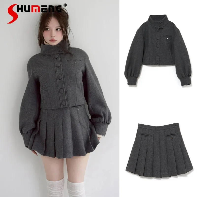 Japanese Style Uniuqe Design Versatile Button Short Jacket Single-breasted Top for Women's Y2k High-waisted Pleated Short Skirt
Japanese Style Uniuqe Design Versatile Button Short Jacket Single-breasted Top for Women's Y2k High-waisted Pleated Short Skirt