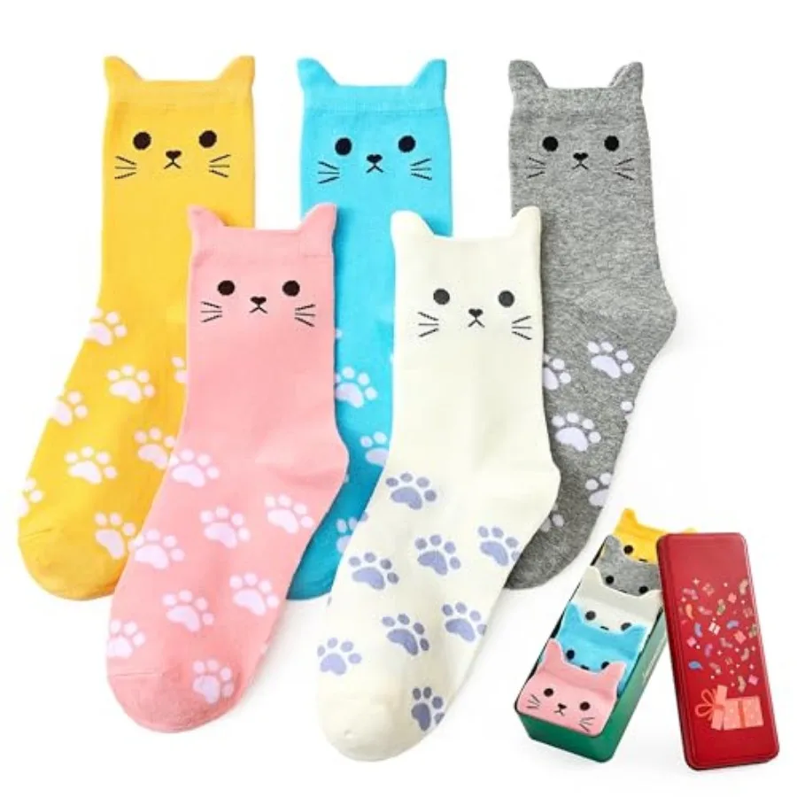 Cute Cat Gifts for Women Animal Cat Socks Wife Mom Girlfriend Daughter
Cute Cat Gifts for Women Animal Cat Socks Wife Mom Girlfriend Daughter
