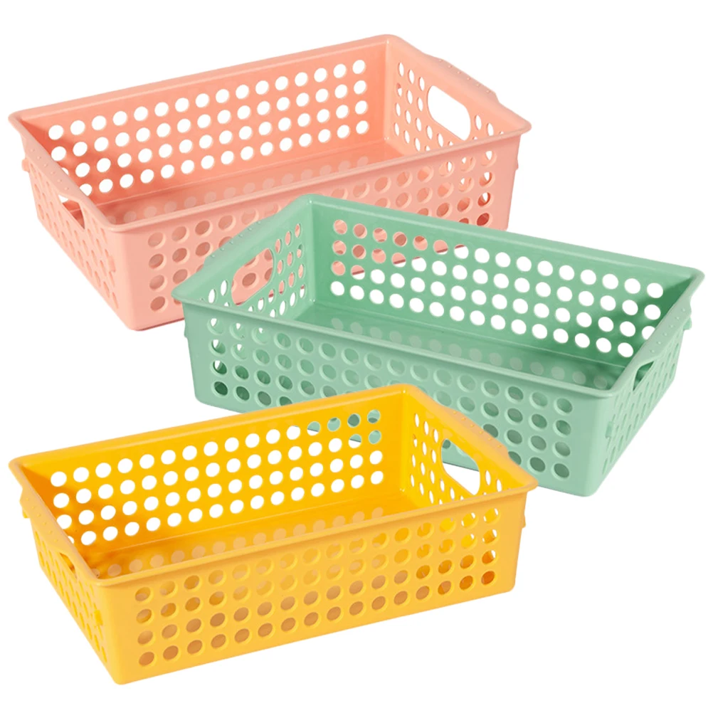 3pcs Storage Hollow-out Plastic Organizer for Clothes Books Small Items Desk Pantry Shelf Sundries Storage Basket Container
3pcs Storage Hollow-out Plastic Organizer for Clothes Books Small Items Desk Pantry Shelf Sundries Storage Basket Container