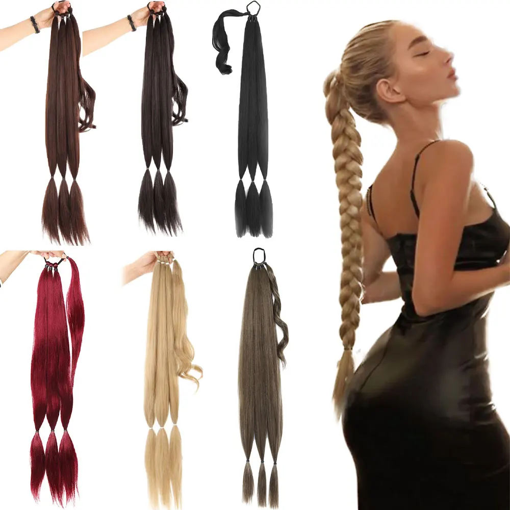 Long Synthetic DIY Braided Ponytail Extension 30inch Hairpiece Ponytail for Women Suitable for Daily Use
Long Synthetic DIY Braided Ponytail Extension 30inch Hairpiece Ponytail for Women Suitable for Daily Use