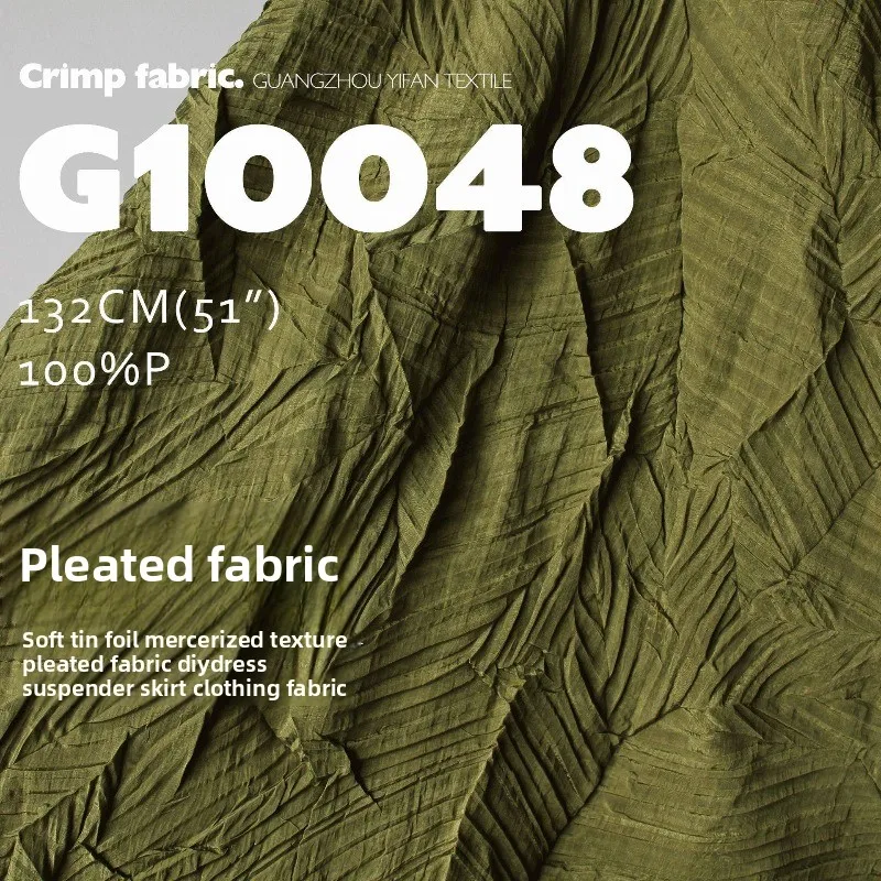 Soft Mercerized Crushed Pleated Fabric for Coat Dress Set Design Clothing Cloht Handmade Diy By The Meter Sewing Material
Soft Mercerized Crushed Pleated Fabric for Coat Dress Set Design Clothing Cloht Handmade Diy By The Meter Sewing Material