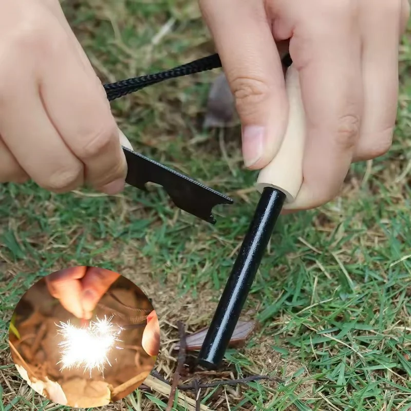 New Outdoor Survival Portable Lighter Windproof Bottle Opener Spark Stone Umbrella Magnesium Rod Rope Set Camping Tool
New Outdoor Survival Portable Lighter Windproof Bottle Opener Spark Stone Umbrella Magnesium Rod Rope Set Camping Tool