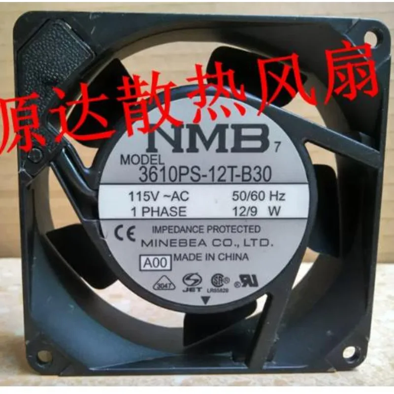 Original Cooler Fan for NMB 3610PS-12T-B30/B20/B10 9025 9CM 115V Aluminum Frame Cabinet Cooling Fan 90*90*25mm
Original Cooler Fan for NMB 3610PS-12T-B30/B20/B10 9025 9CM 115V Aluminum Frame Cabinet Cooling Fan 90*90*25mm
