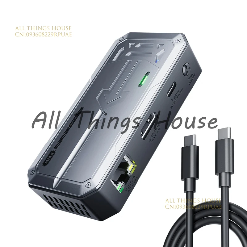 Plextone GS1 6 in 1 Type-C Hub MI USB3.0 RJ45 USB-C PD 100W Charging Adapter 6 Ports USB C Dock Station with 4K HM
Plextone GS1 6 in 1 Type-C Hub MI USB3.0 RJ45 USB-C PD 100W Charging Adapter 6 Ports USB C Dock Station with 4K HM