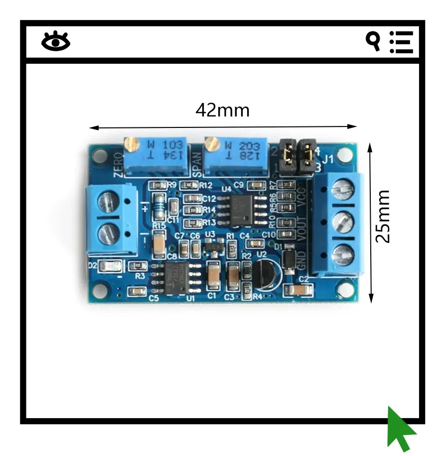 Current to voltage module 0/4-20mA to 0-3.3V5V10V voltage transmitter signal conversion and conditioning
Current to voltage module 0/4-20mA to 0-3.3V5V10V voltage transmitter signal conversion and conditioning