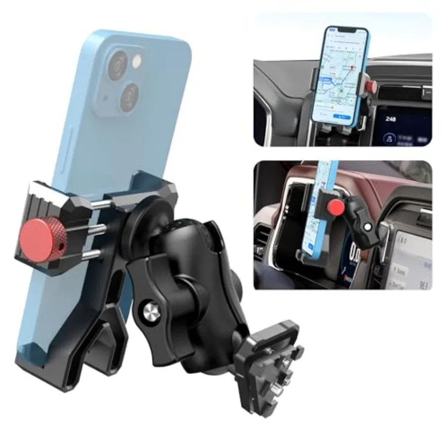 Aluminum Vent Phone Mount Compatible with Ford F150 2021-2025 F-250/F-350 (2023-2024) F150 Lightning XL and PRO Metal Phone Hol
Aluminum Vent Phone Mount Compatible with Ford F150 2021-2025 F-250/F-350 (2023-2024) F150 Lightning XL and PRO Metal Phone Hol