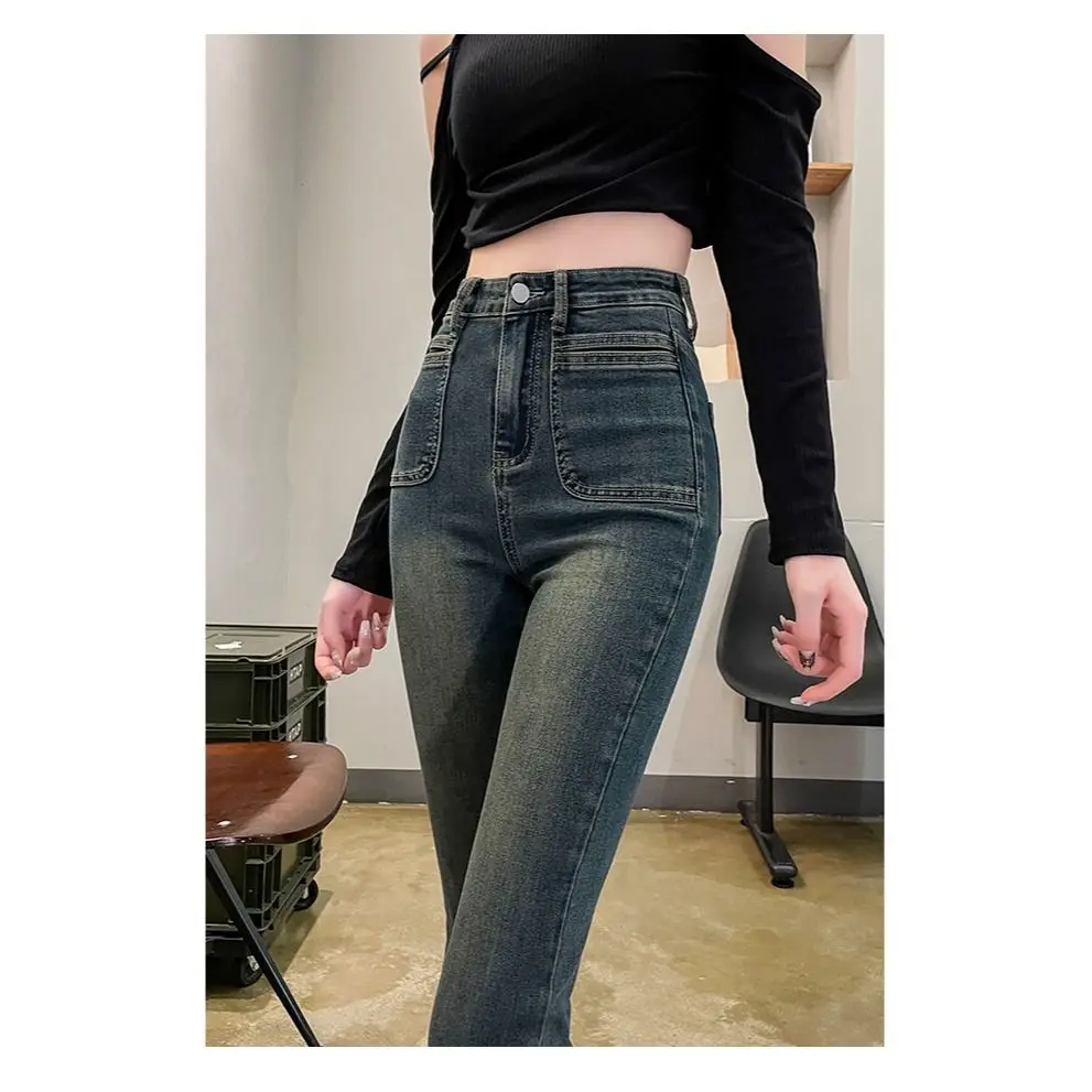 High Waist Wide Leg Jeans Women's Light Blue ey Micro Flared Casual Trousers Spring Autumn Season Cotton Polyester Blend
High Waist Wide Leg Jeans Women's Light Blue ey Micro Flared Casual Trousers Spring Autumn Season Cotton Polyester Blend