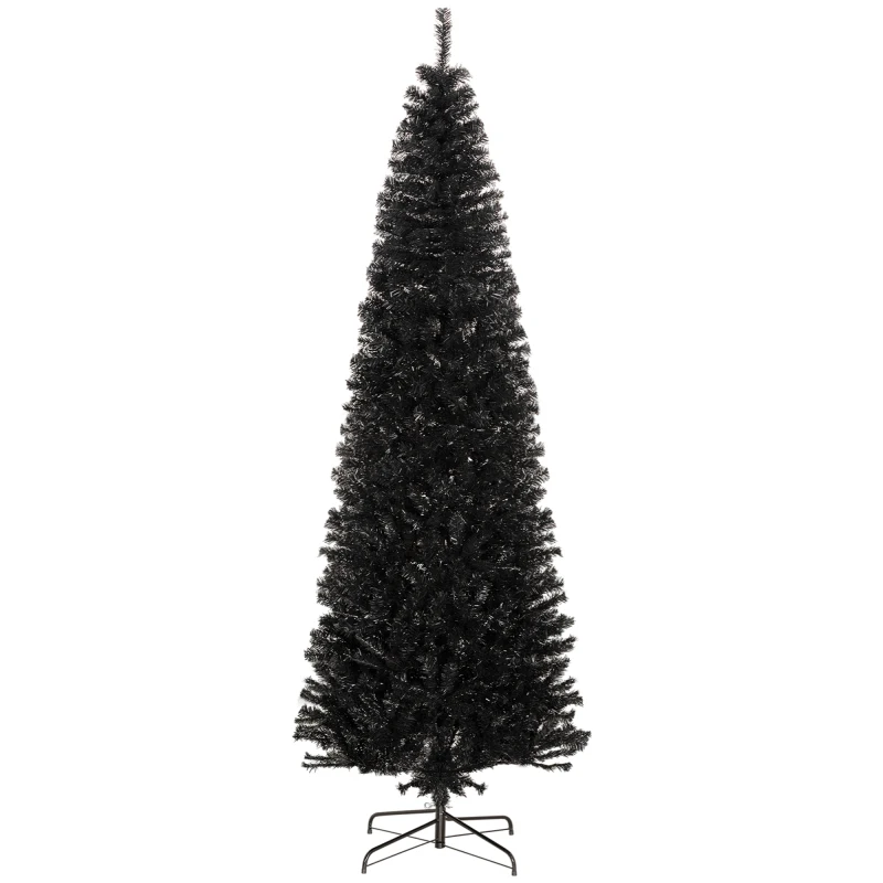HOMCOM 8Ft Unlit Black Pencil Tree Artificial Christmas Slim Douglas Fir 1168 Tips Realistic Branches Halloween Home Decor
HOMCOM 8Ft Unlit Black Pencil Tree Artificial Christmas Slim Douglas Fir 1168 Tips Realistic Branches Halloween Home Decor