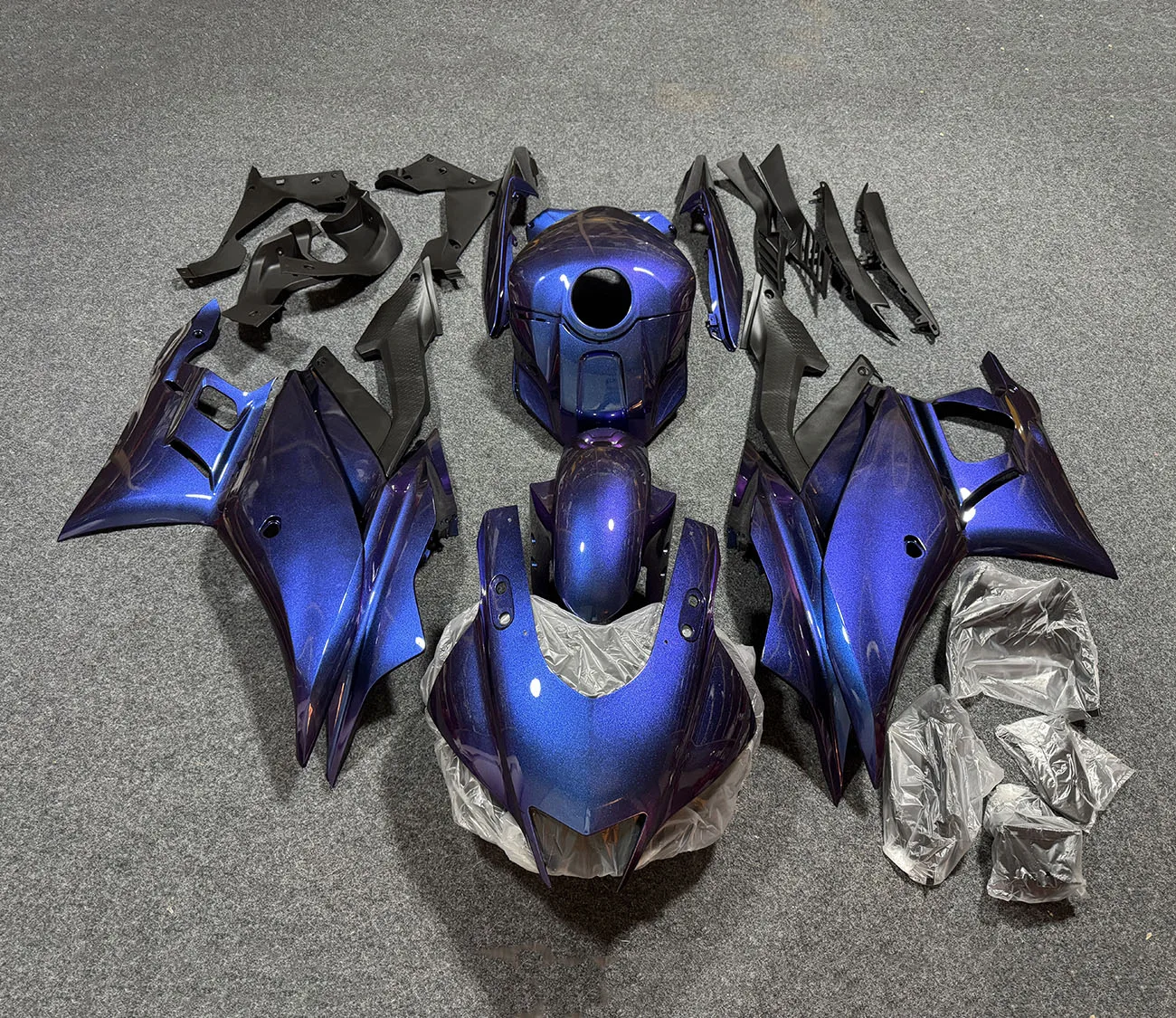 Комплект обтекателей для мотоцикла, подходит для YZF R3 19-23 лет R25 2020 2021 2022 2023, обтекатель кузова, постепенное изменение, синий 
Комплект обтекателей для мотоцикла, подходит для YZF R3 19-23 лет R25 2020 2021 2022 2023, обтекатель кузова, постепенное изменение, синий