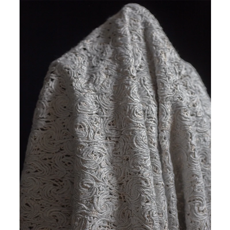 Blue and Gray Two-Color Wool Yarn Winding Blended Woven Handmade DIY Clothing Art Designer Creative Fabric
Blue and Gray Two-Color Wool Yarn Winding Blended Woven Handmade DIY Clothing Art Designer Creative Fabric