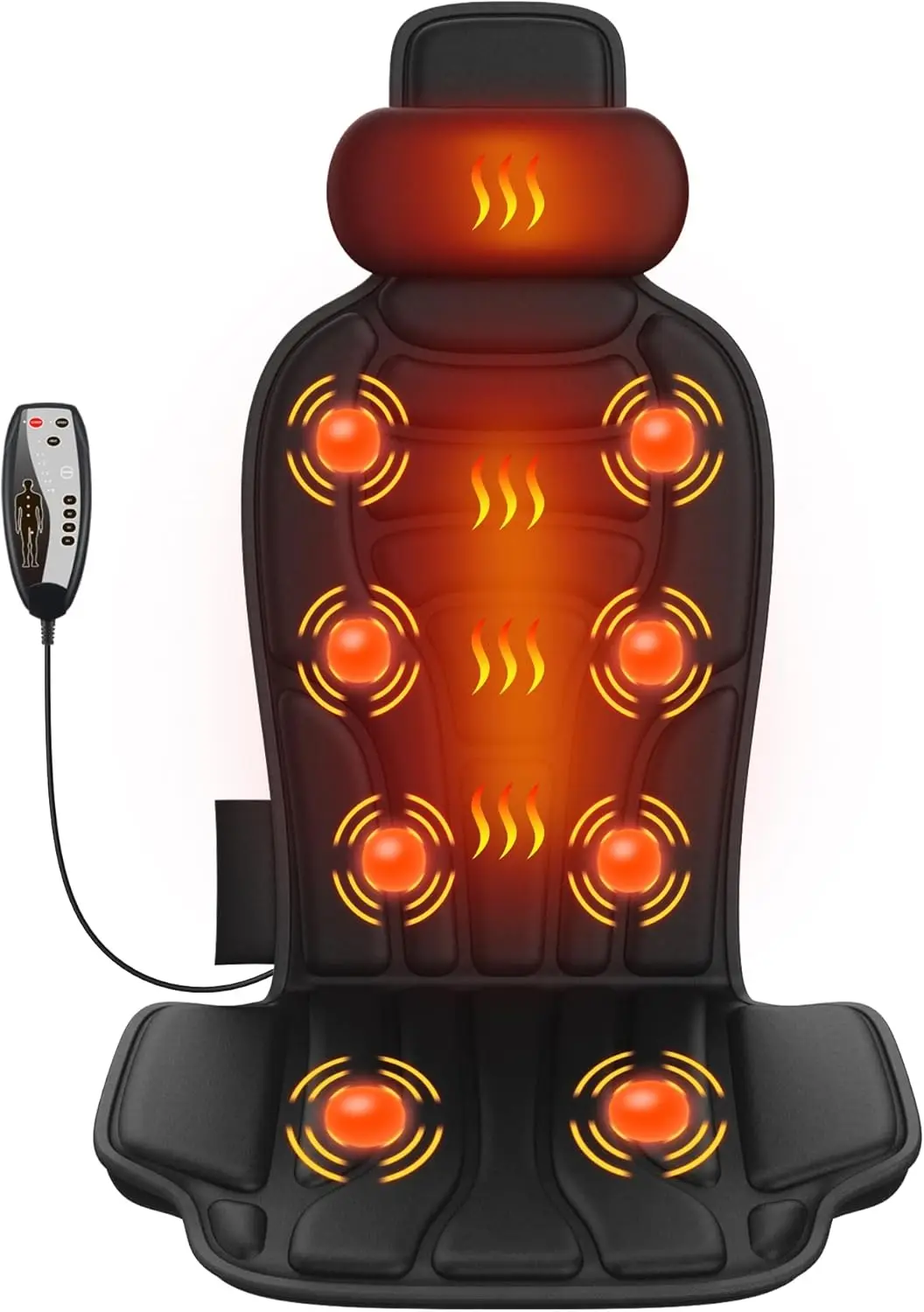 Heated Vibration Massage Chair Pad with 5 Modes, Adjustable Heat & Memory Foam for Office or Home Use
Heated Vibration Massage Chair Pad with 5 Modes, Adjustable Heat & Memory Foam for Office or Home Use