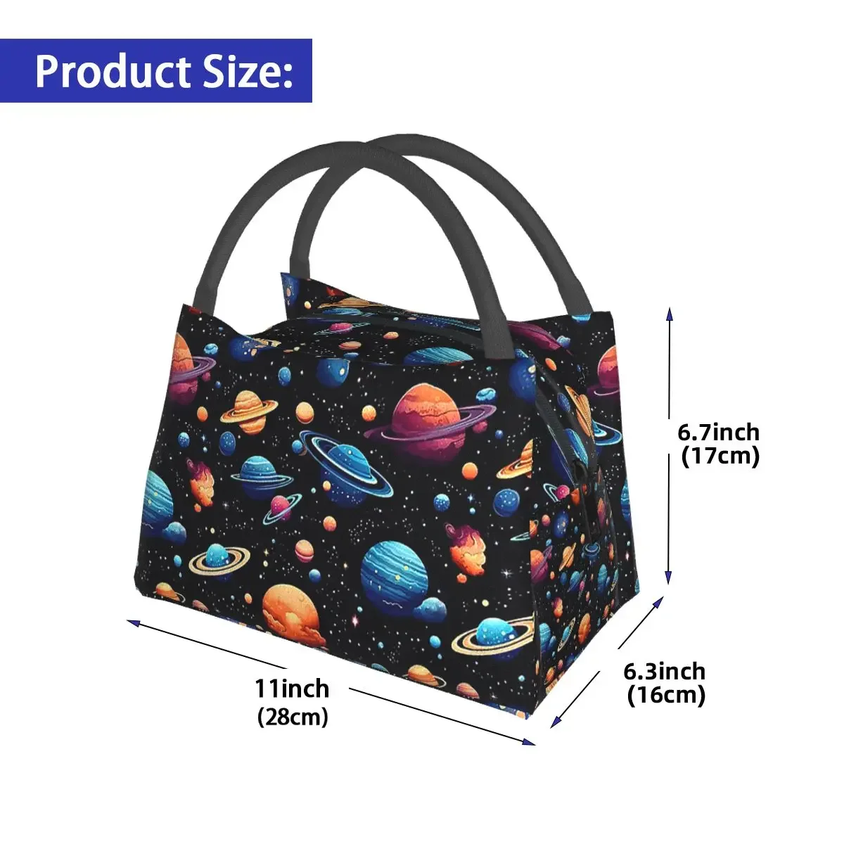 Solar System Space Planets Universe Lunch Bags Insulated Bento Box Lunch Tote Picnic Bags Thermal Bag for Woman Children Work
Solar System Space Planets Universe Lunch Bags Insulated Bento Box Lunch Tote Picnic Bags Thermal Bag for Woman Children Work