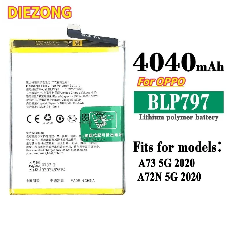 In Stock, suitable For OPPO mobile phone batteries A73 5G 2020/A72N 5G 2020 with large capacity BLP797 2026New
In Stock, suitable For OPPO mobile phone batteries A73 5G 2020/A72N 5G 2020 with large capacity BLP797 2026New