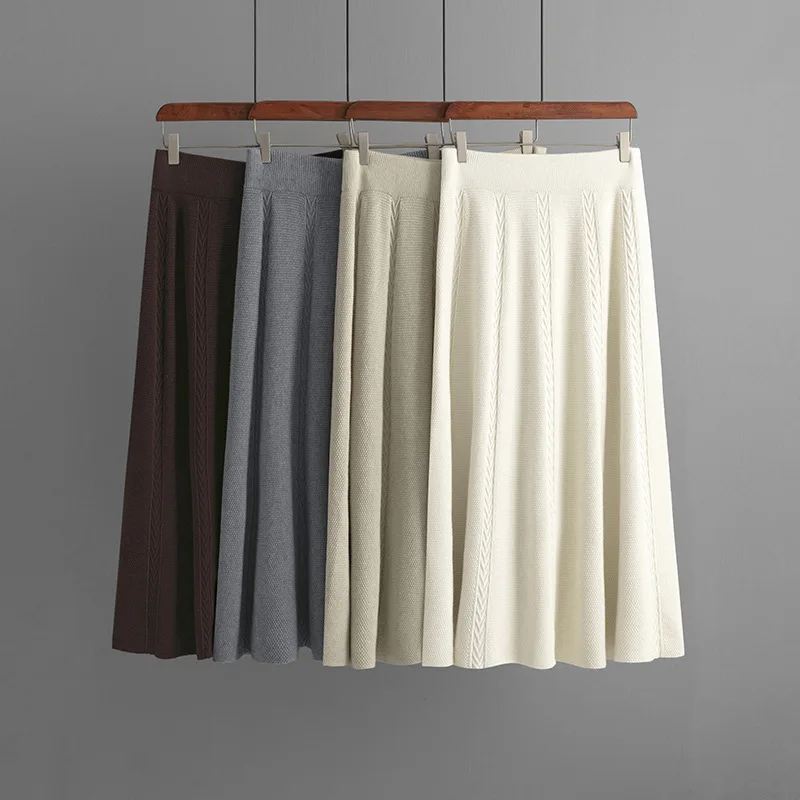 Осенне-зимняя вязаная юбка с высокой талией, женская хлопковая юбка средней длины с боковым разрезом, модные женские свободные рубашки CQ192
Осенне-зимняя вязаная юбка с высокой талией, женская хлопковая юбка средней длины с боковым разрезом, модные женские свободные рубашки CQ192