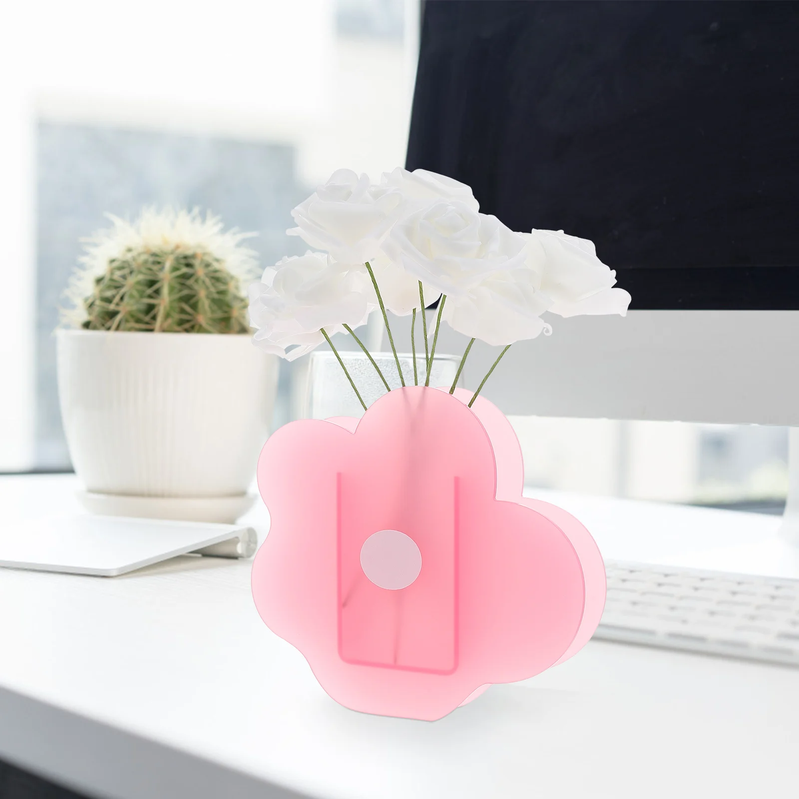 1Pcs Unique Vase Adorn Acrylic Flower-Shaped Container Exquisite Workmanship Multifunctional Desktop Decor Material
1Pcs Unique Vase Adorn Acrylic Flower-Shaped Container Exquisite Workmanship Multifunctional Desktop Decor Material