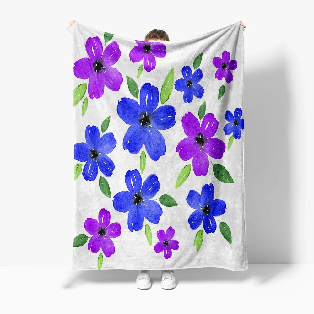 Waterproof Blanket Floral Print Watercolor Painting Sofa Bed Throw Quilt for Kids Teens Adults Decorative Throw Blanket
Waterproof Blanket Floral Print Watercolor Painting Sofa Bed Throw Quilt for Kids Teens Adults Decorative Throw Blanket