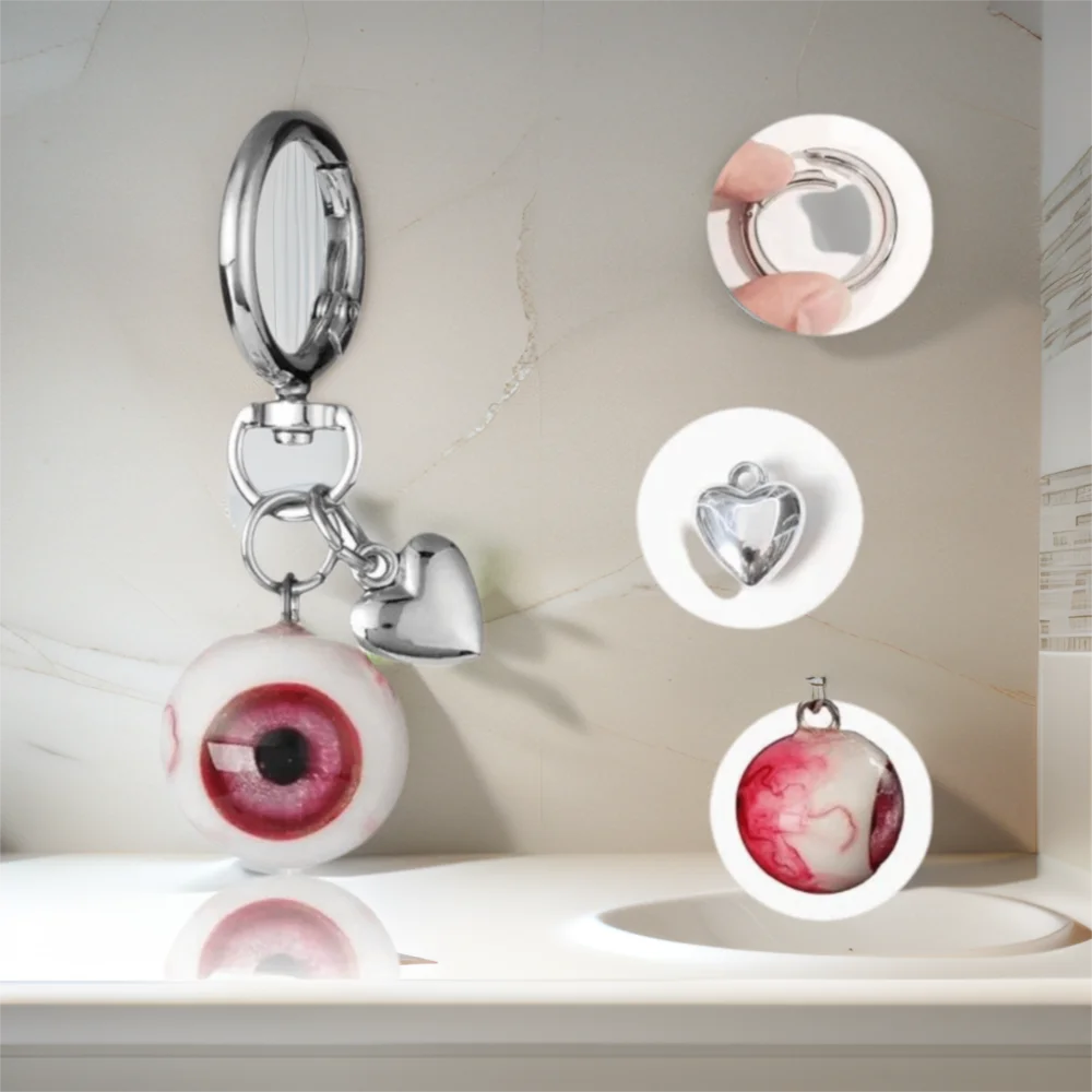 Resin Material Gothic Eye Keychain Goth Style Eyeball Charms Halloween Eyes Keychain Handmade Unique Eye Keychain Cool Ornament
Resin Material Gothic Eye Keychain Goth Style Eyeball Charms Halloween Eyes Keychain Handmade Unique Eye Keychain Cool Ornament