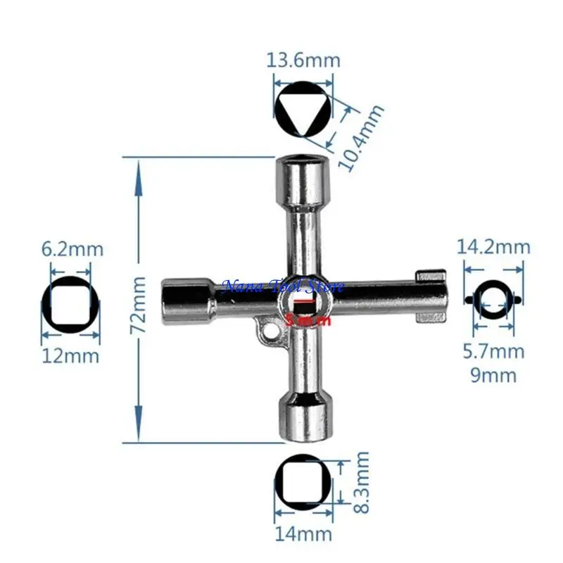 31GJ Multifunction Wrench 4 Way Universal Wrench Tool Elevator Plumbing Tool Bleed Radiators Wrench Tool
31GJ Multifunction Wrench 4 Way Universal Wrench Tool Elevator Plumbing Tool Bleed Radiators Wrench Tool