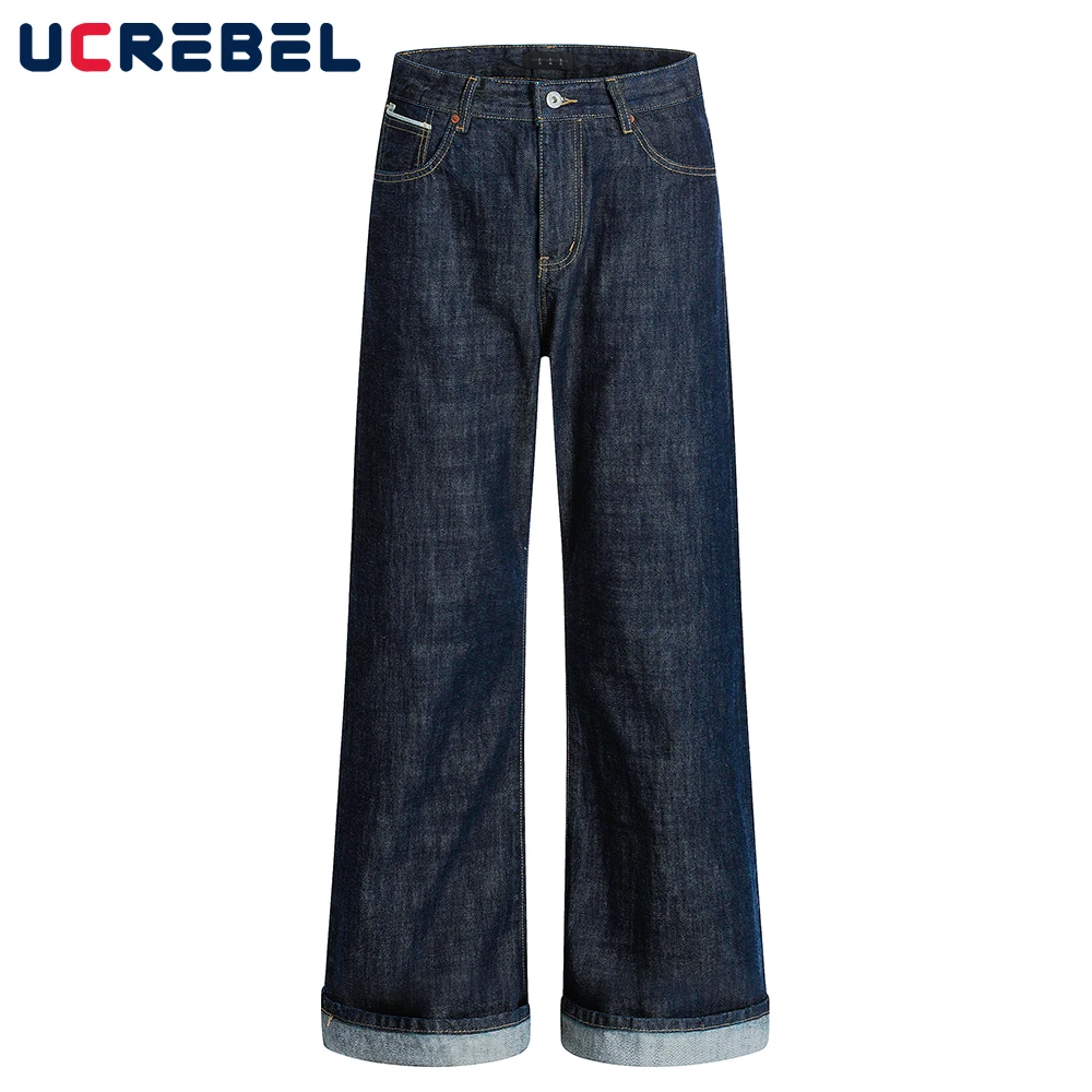Washed Blue Denim Pants Mens Pocket Retro High Street Loose Loose Straight-leg Wide Leg Jeans Men
Washed Blue Denim Pants Mens Pocket Retro High Street Loose Loose Straight-leg Wide Leg Jeans Men